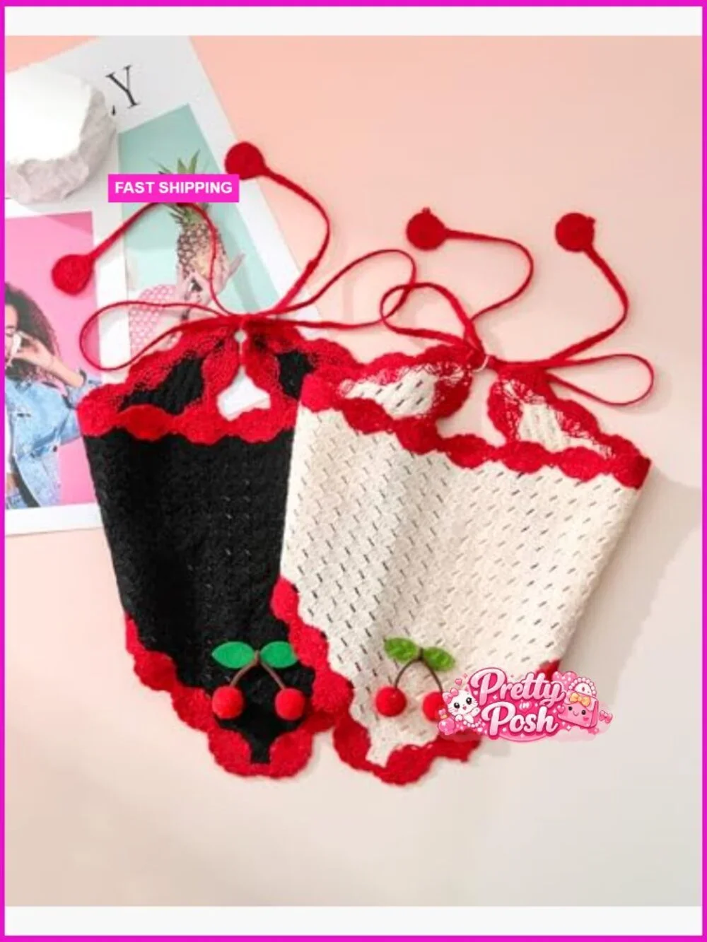 N/A floral crochet